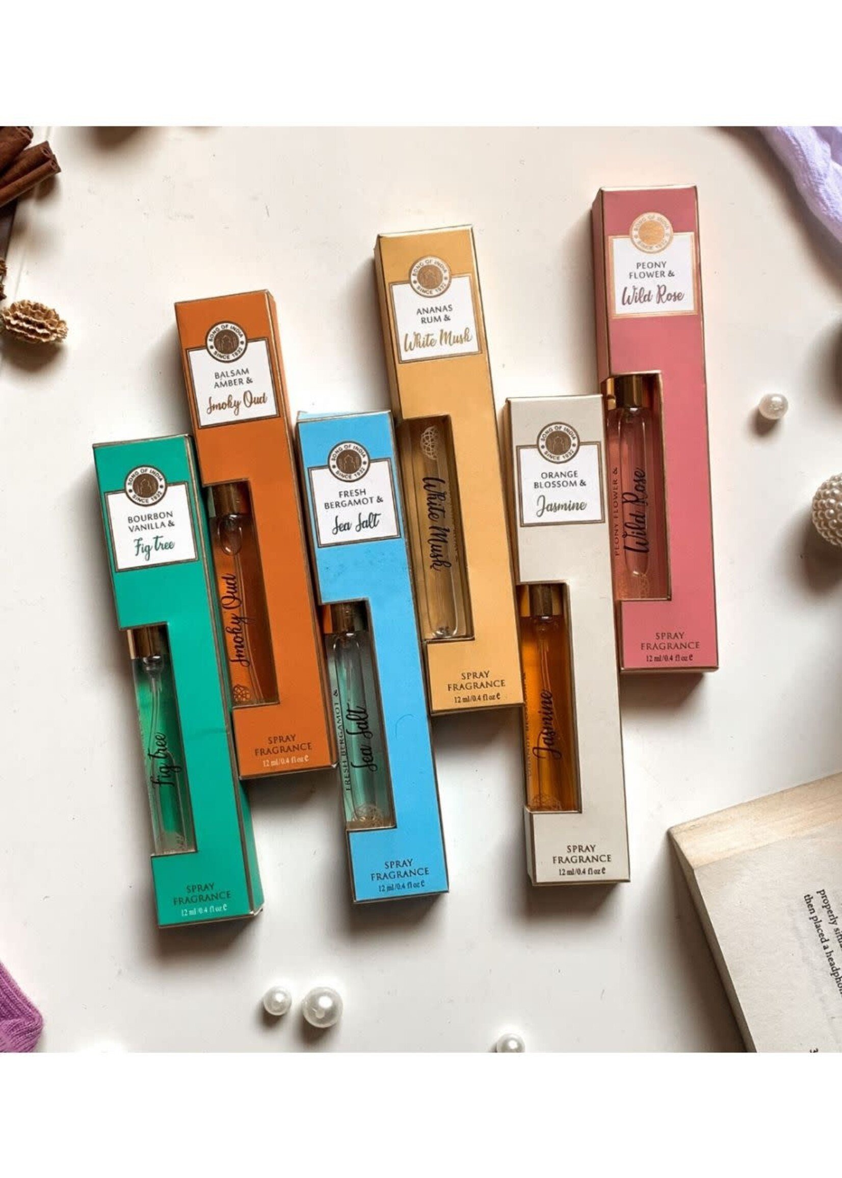 Perfume of India  Eau De   12ml.  Six Assorted Scents