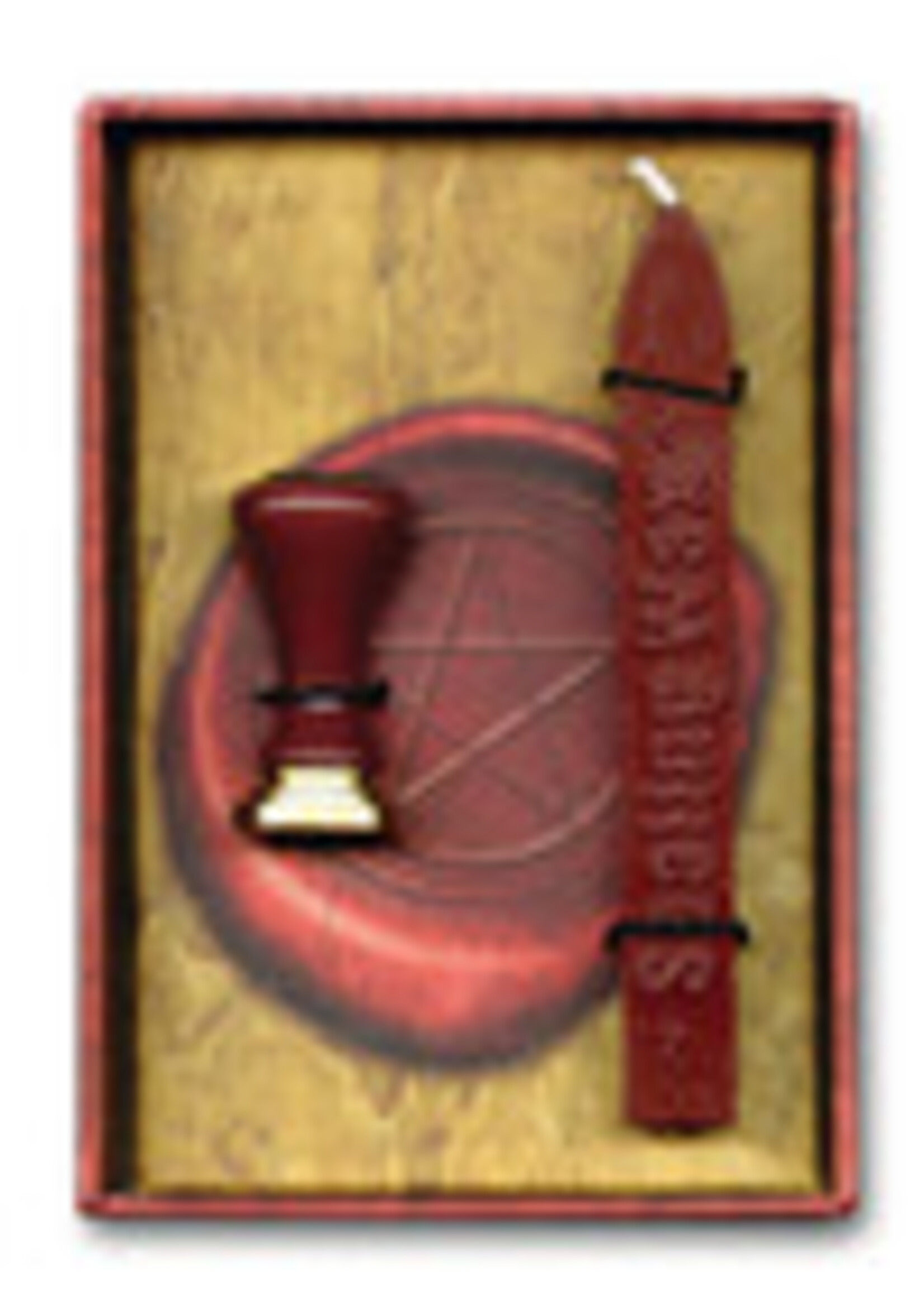 Wax Set with Pentacle Seal Wicca