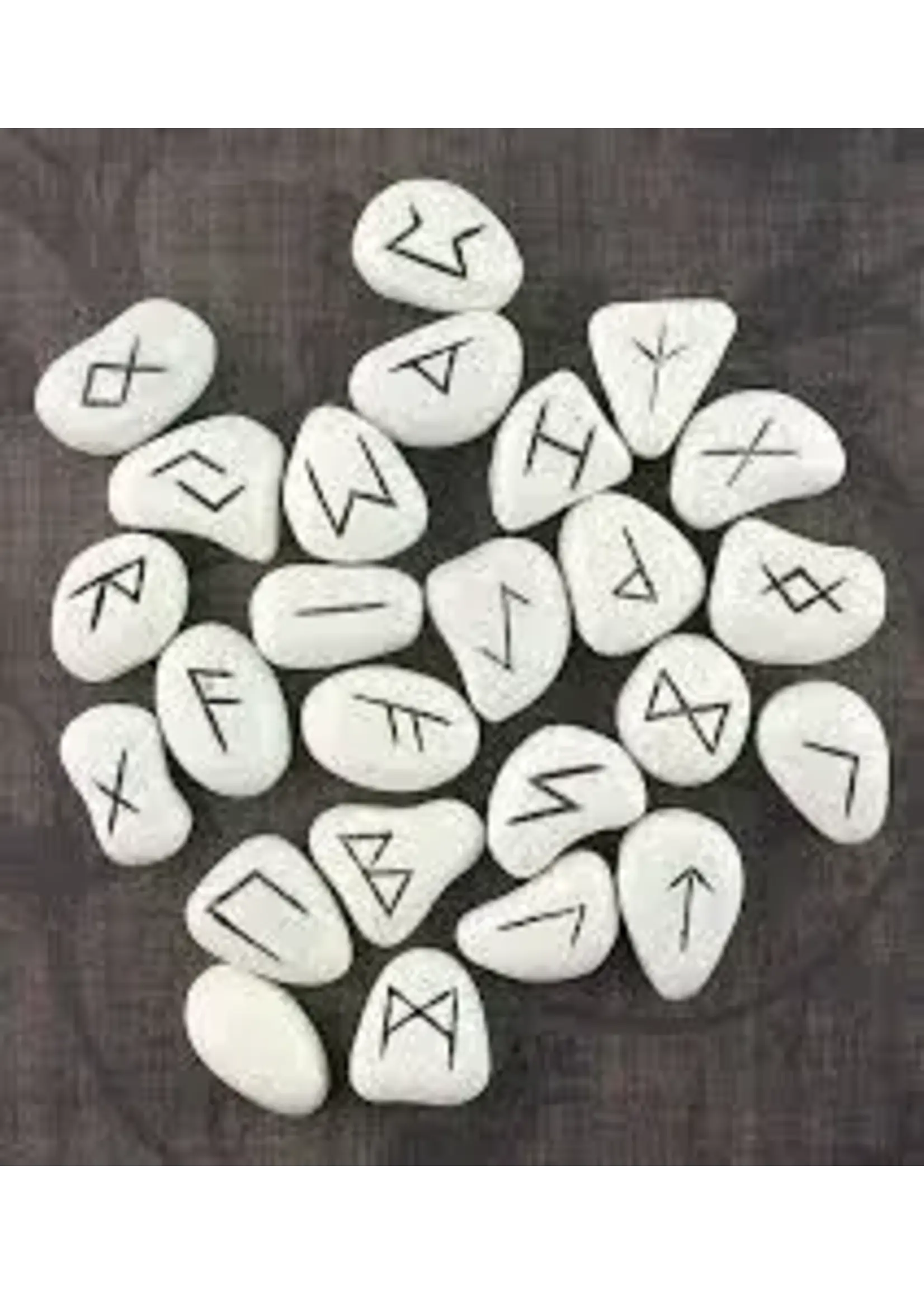 Rune Set White Resin