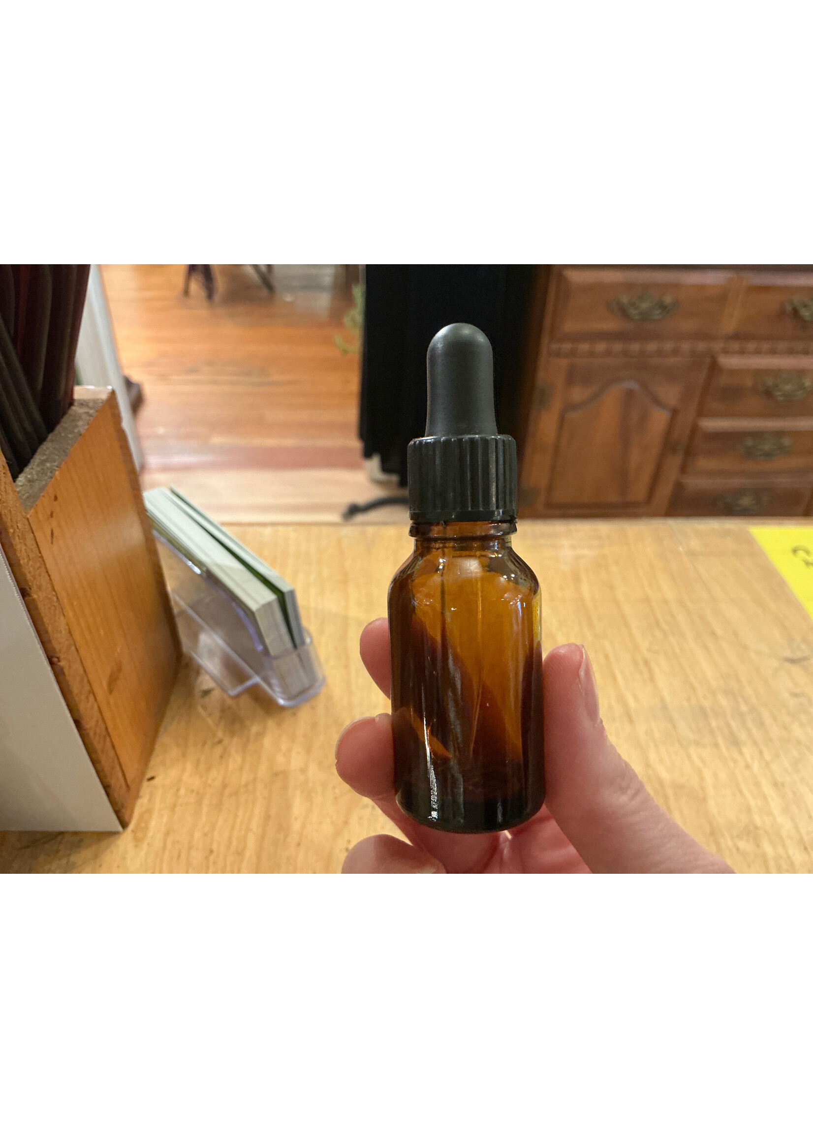 Bottle with Dropper | Amber | 1/2 oz.