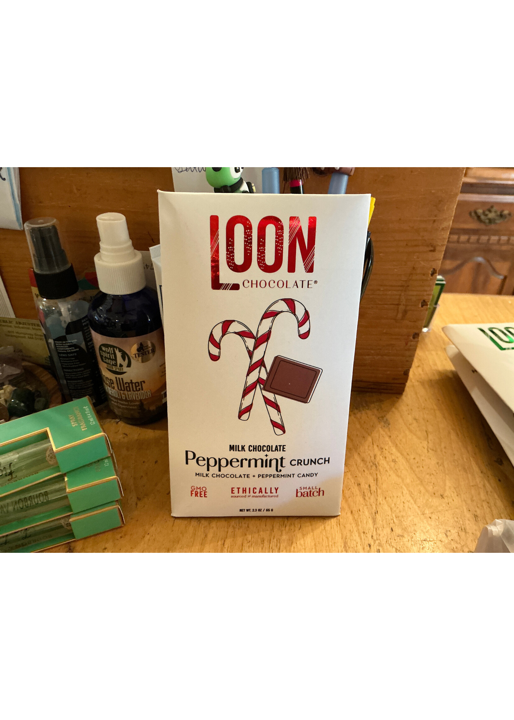 Peppermint milk chocolate loon