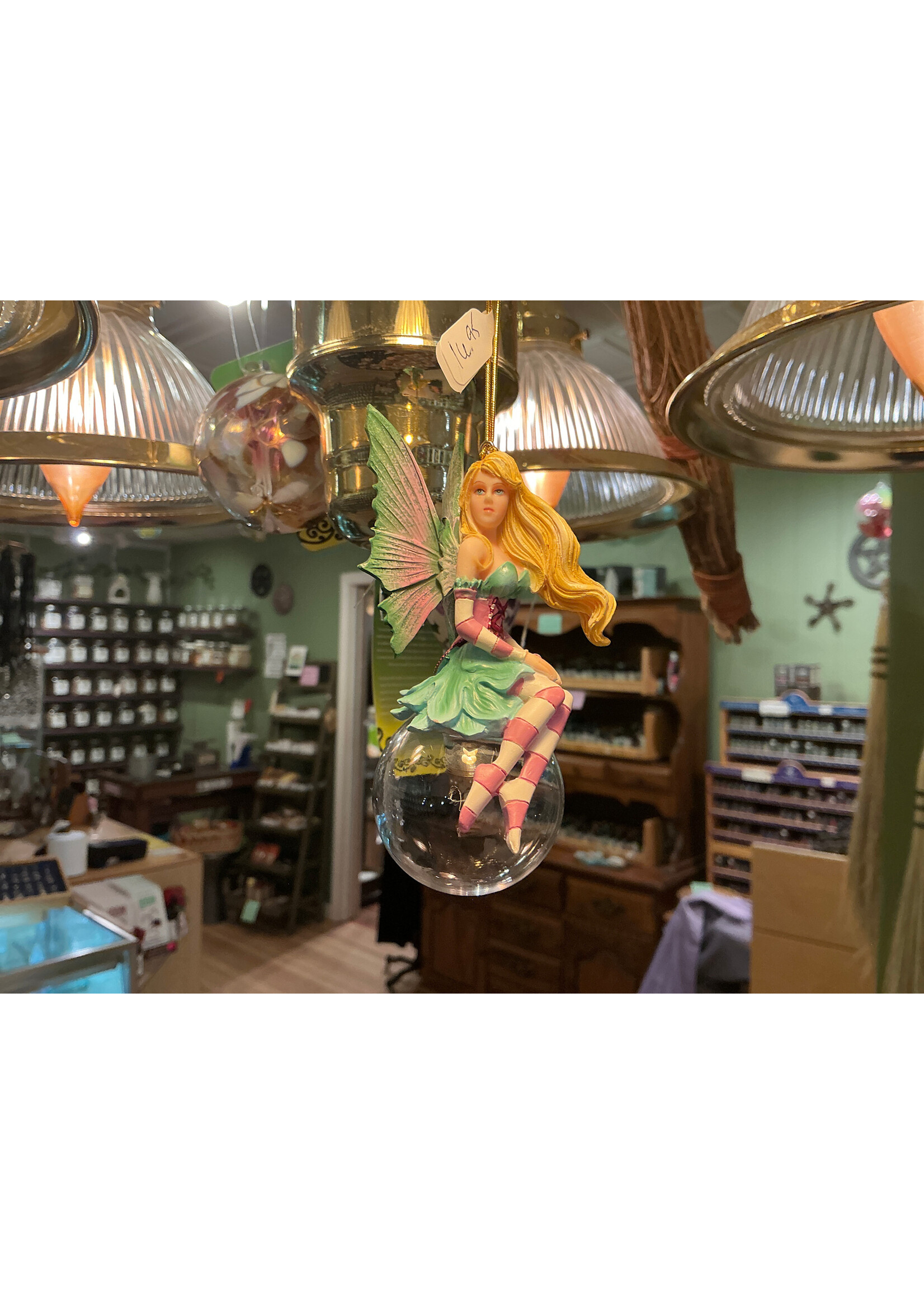 blossom bubble rider fairy ornament 16106