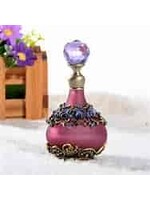 Perfume Bottle fancy flower n gems