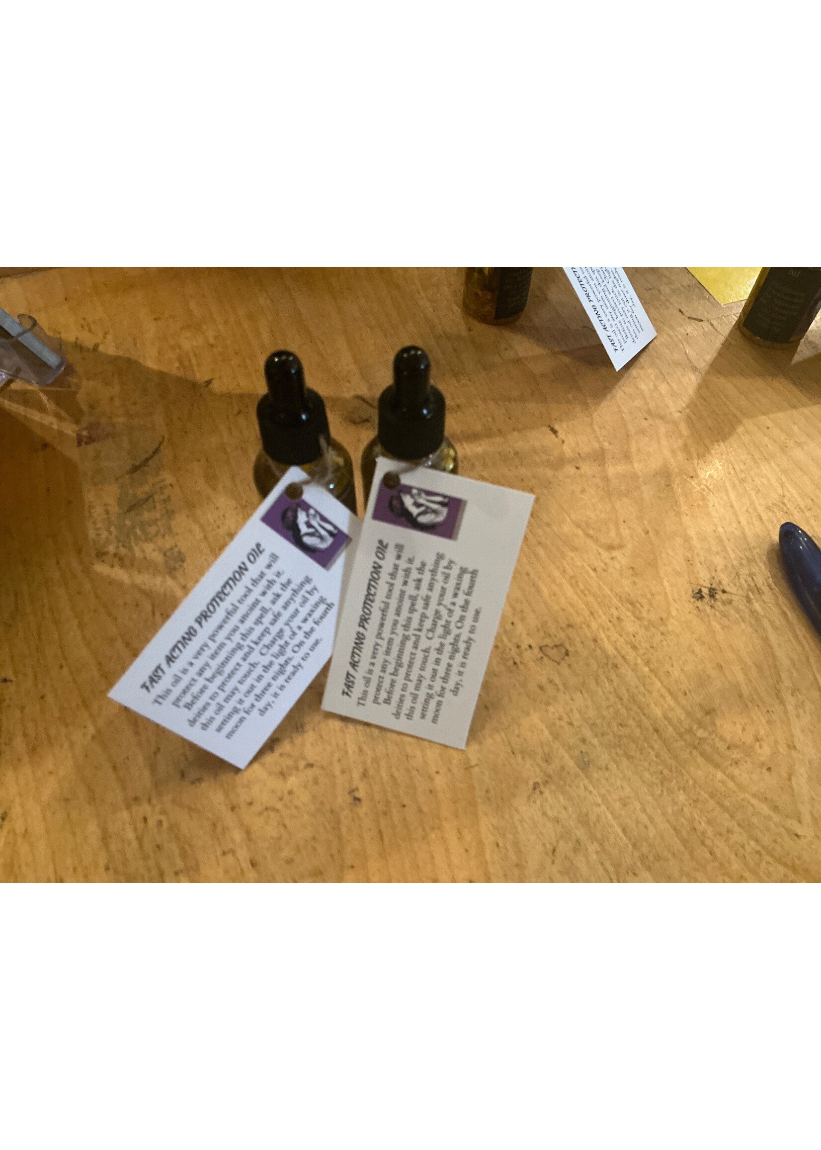 Fast acting protection oil