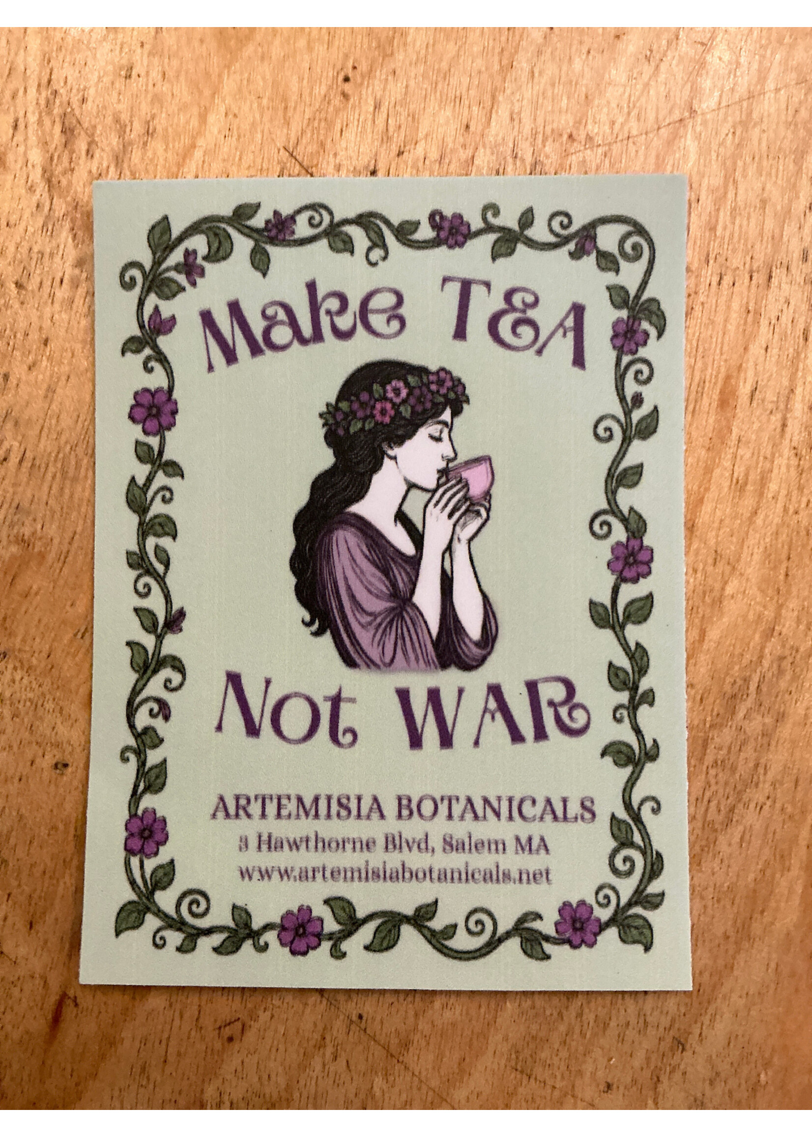 Make Tea not War Sticker