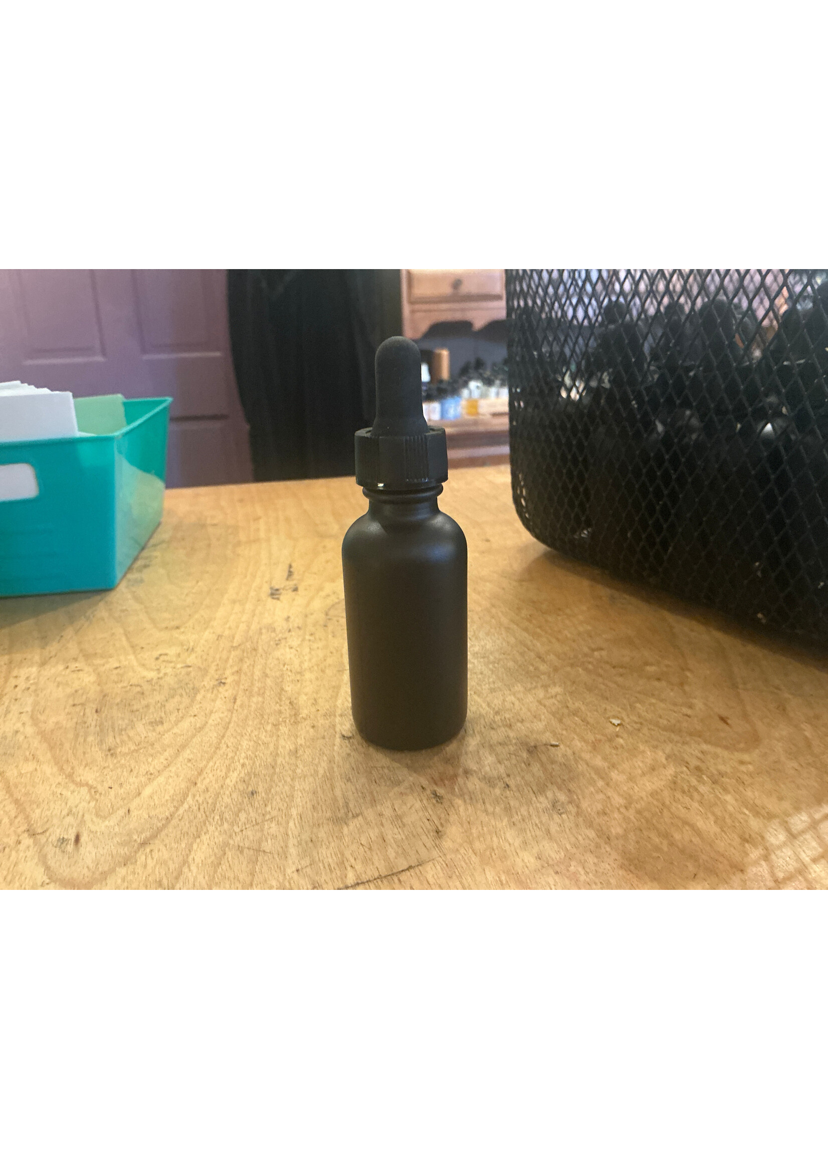 Glass Bottle with Dropper | Black  | 1 oz