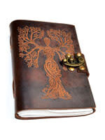 Journal Tree Woman Leather