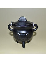 Cauldron  Triple Moon  Cast Iron  with Lid | 2 3/4 inch (BR84)
