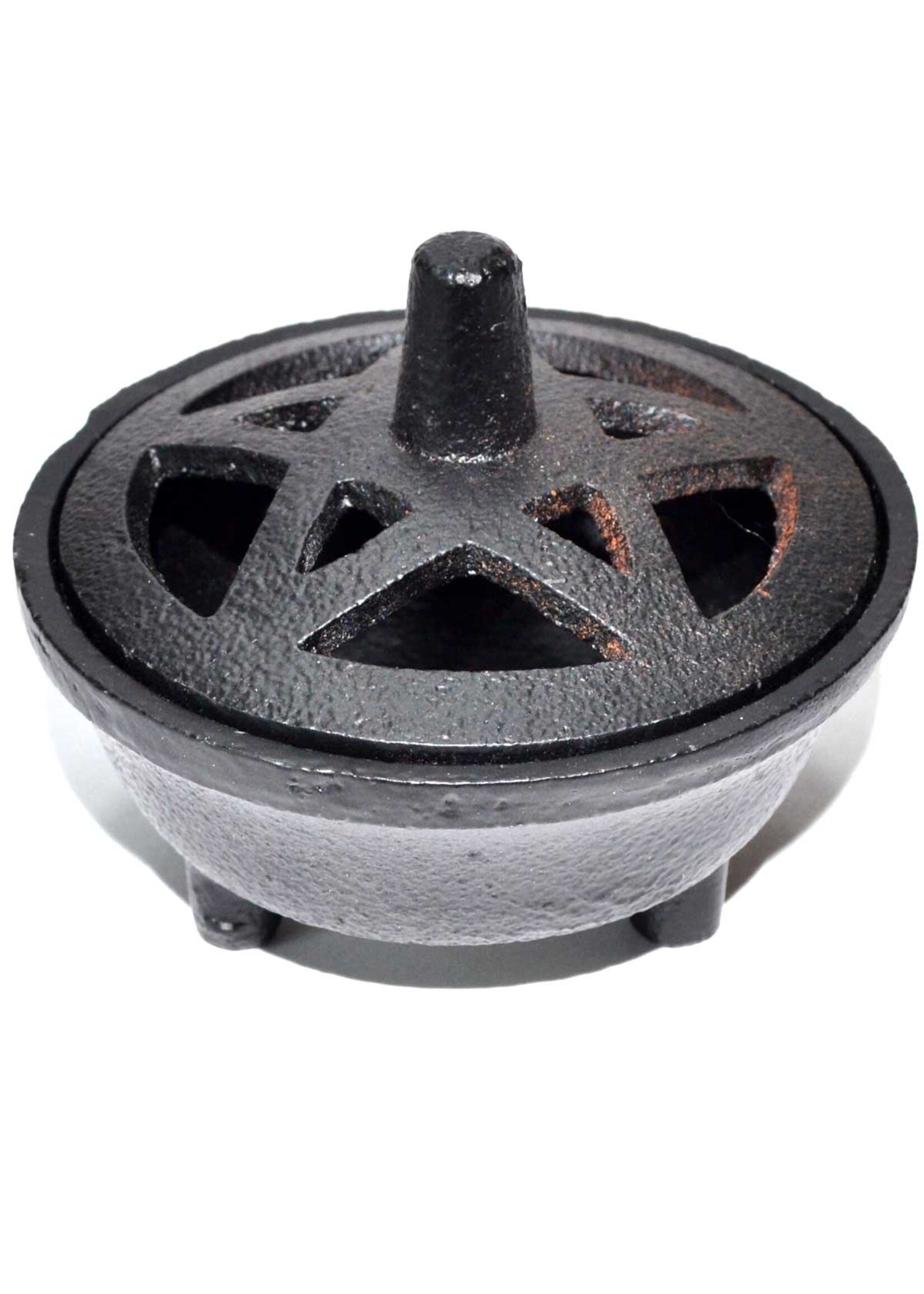 Cauldron Cast Iron Pentagram 3 3/8in