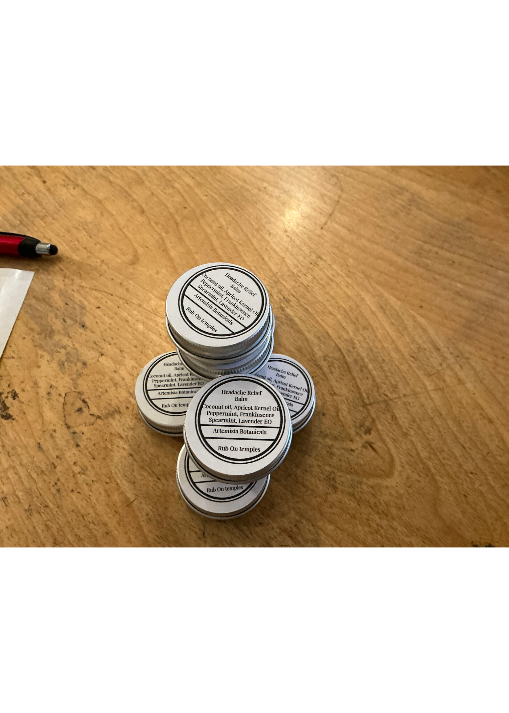 Headache relief balm