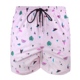 SWIMSHORT - CLASSIC CUT - PINK SPADES