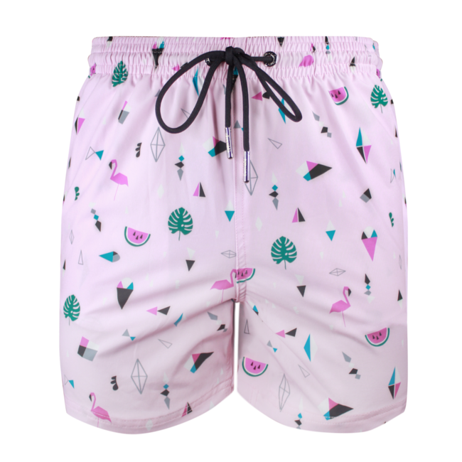 SWIMSHORT - CLASSIC CUT - PINK SPADES