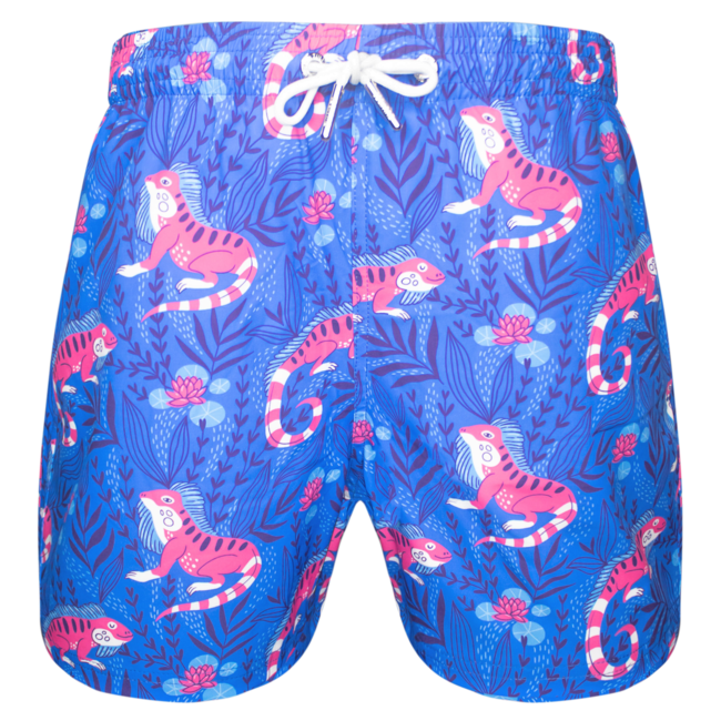SWIMSHORT - CLASSIC CUT - PINK IGUANA