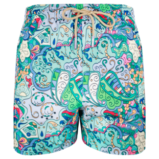 SWIMSHORT - CLASSIC CUT - GREEN SPACE