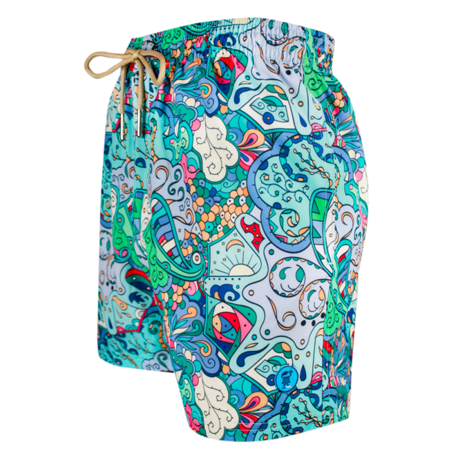 SWIMSHORT - CLASSIC CUT - GREEN SPACE