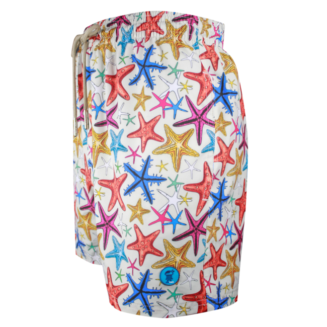 SWIMSHORT - CLASSIC  CUT -  COLORFUL STARFISH