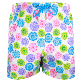 SWIMSHORT - CLASSIC CUT - COLORFUL FLOWERS