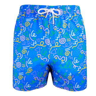 SWIMSHORT - CLASSIC CUT - BLUE PARTY