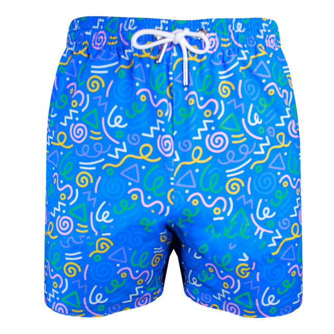 SWIMSHORT - CLASSIC CUT - BLUE PARTY