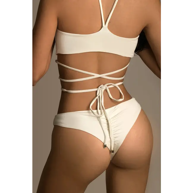 SWIMWEAR - BIKINI CROSSED -  IVORY