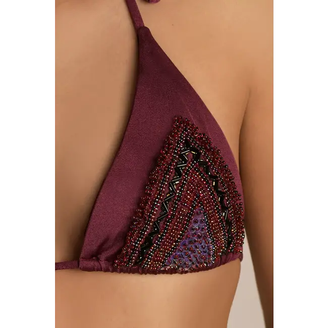 SWIMWEAR - BIKINI TRIANGLE - LIRA GRAPE