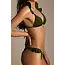 SWIMWEAR- BIKINI RUFLE - MILITARY GREEN