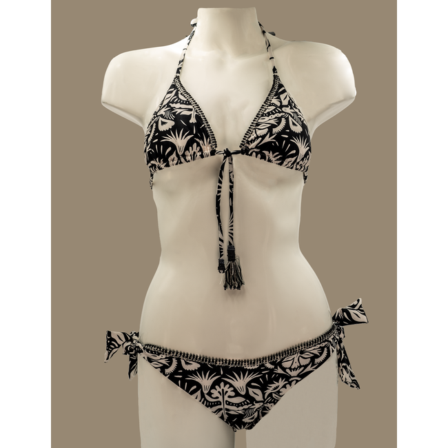 SWIMWEAR- BIKINI TRIANGLE - BLACK HIPPIE