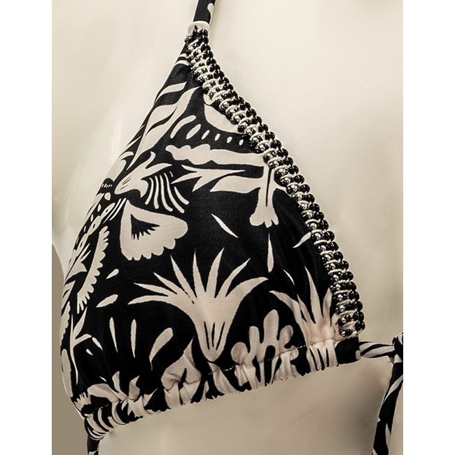 SWIMWEAR- BIKINI TRIANGLE - BLACK HIPPIE