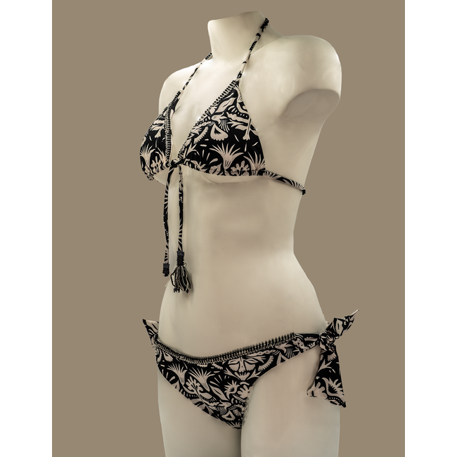 SWIMWEAR- BIKINI TRIANGLE - BLACK HIPPIE