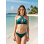 SWIMWEAR - BIKINI CROSSED- BOTTLE GREEN
