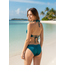 SWIMWEAR - BIKINI CROSSED- BOTTLE GREEN