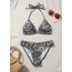 SWIMWEAR- BIKINI TRIANGLE- REVERSIBLE - GROOVY FLOWERS