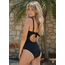 SWIMWEAR - ONE PIECE - DRAPEADO - BLACK