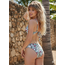 SWIMWEAR- BIKINI KNOT- REVERSIBLE - WILD ROSES