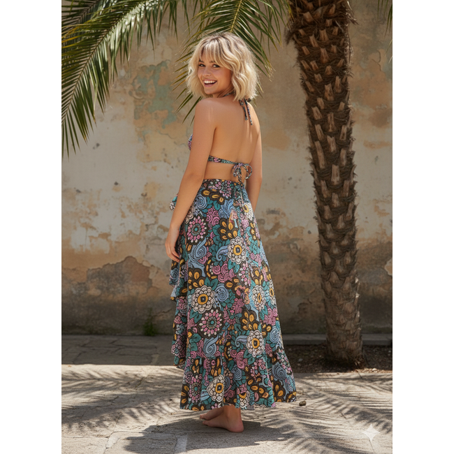 SKIRT BOLERO GROOVY FLOWERS