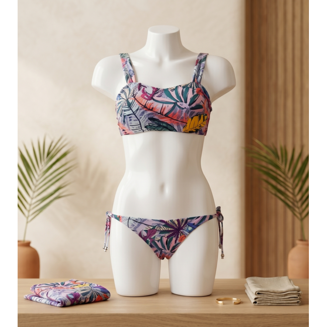 SWIMWEAR- BIKINI STRAPLESS - REVERSIBLE - FERAL TRIP