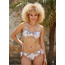 SWIMWEAR- BIKINI STRAPLESS - REVERSIBLE - HIBISCUS ROSE