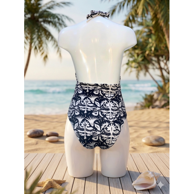 SWIMWEAR- ONE PIECE  - BLACK HIPPIE