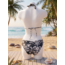 SWIMWEAR- BIKINI HALTER - REVERSIBLE - BLACK HIPPIE