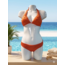 SWIMWEAR - BIKINI HALTER - BRIK BROWN