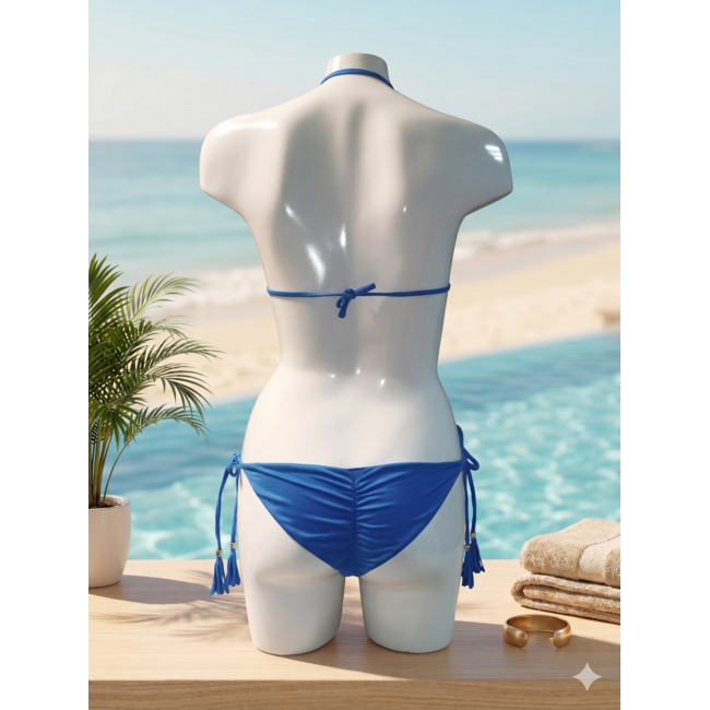 SWIMWEAR - BIKINI KNOT - BLUE