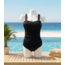 SWIMWEAR - ONE PIECE - DRAPEADO - BLACK