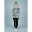 Corazon Partido JACKET - HAND-PAINTED DENIM JACKET - A Blue XLarge