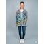 Corazon Partido JACKET - HAND-PAINTED DENIM JACKET - A Blue XLarge