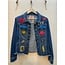 Corazon Partido JACKET - HAND-PAINTED DENIM JACKET - H Blue Medium