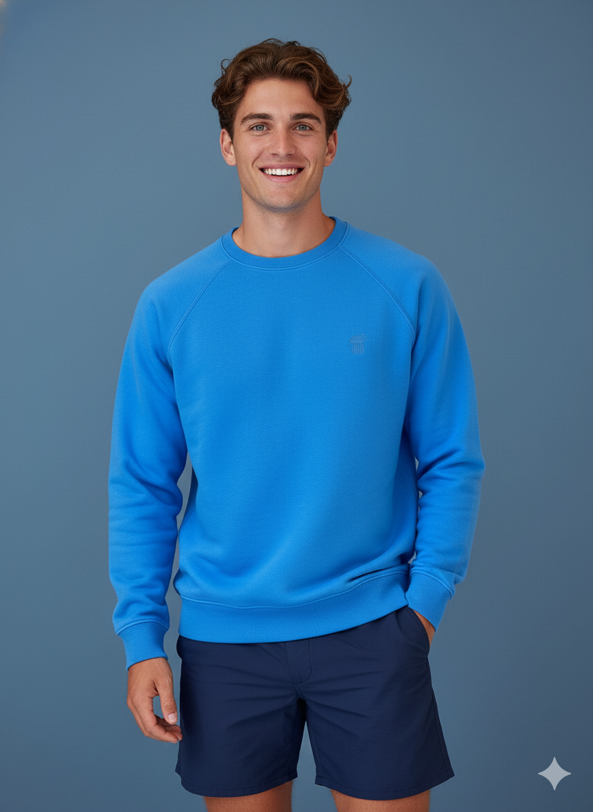 Suéter Pullover Clásico de Cuello Redondo – 100% Algodón Premium