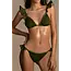 SWIMWEAR- BIKINI RUFLE - MILITARY GREEN