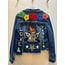Corazon Partido JACKET - HAND-PAINTED DENIM JACKET - H Blue Medium