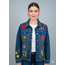 Corazon Partido JACKET - HAND-PAINTED DENIM JACKET - H Blue Medium