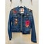 Corazon Partido JACKET - HAND-PAINTED DENIM JACKET - H Blue Large